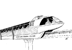 Disney Monorail by J. Lawrence Lee