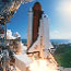 Shuttle At Take Off