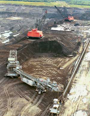 Tar on Tap - Oil sand deposits can be surface mined