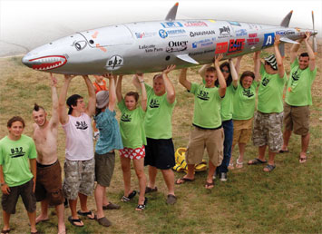 Pedaling Against the Tide - Sussex County Technical High School team members