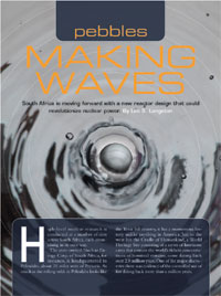 Letters - “Pebbles Making Waves” Feb. 2008 ME article