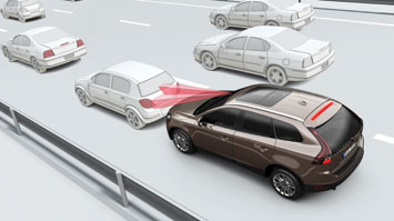 Tech Focus - The infrared ranging system is attached to this car’s rearview mirror