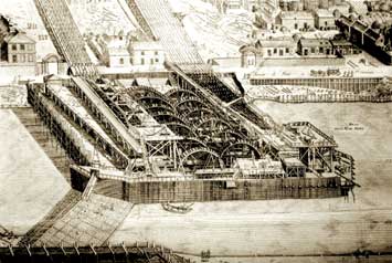 Hydrodynamic Diplomacy - La Machine de Marly had an array of 14 water wheels