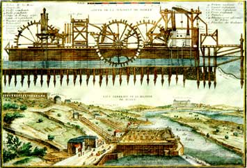 Hydrodynamic Diplomacy - La Machine de Marly, built by Louis XIV in 1685