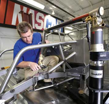 Portable Inspection for Race Cars - CMM is used to verify chassis dimensions