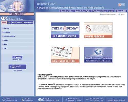 Computing - The Thermopedia Web site