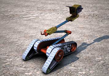 Moving On Their Own - Concept for a military robo