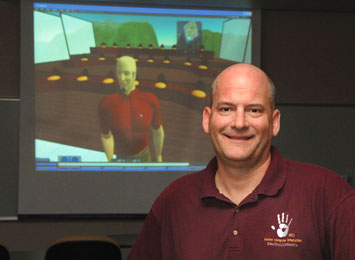 Input/Output: Prof. Brian Mennecke and his Second Life avatar