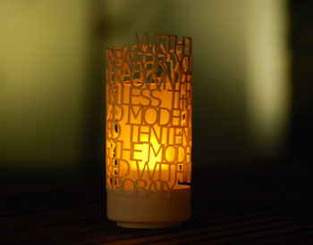 Democratization of Manufacturing - Poem lamp