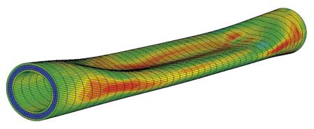 Tech Focus - A finite-element model of collapsed sandwich pipe