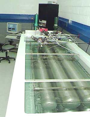 High Definition Flow - Mass flow tests take place in these tanks