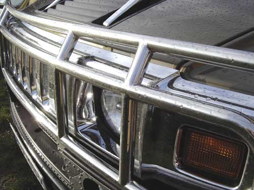 Letters - A car grill