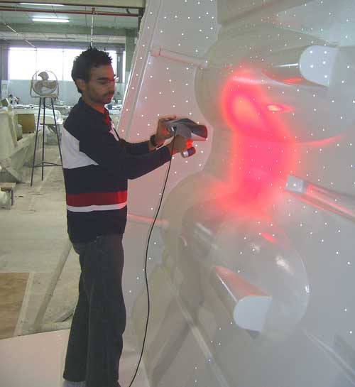 Outside In - 3-D scanning and reverse engineering of a boat