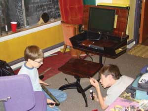 Letters - Children working in the Steampunk Lab