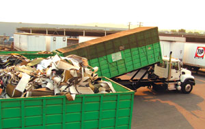 Many Shades of Green - Dumpster at Bentley Prince Street