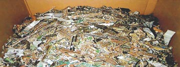 Many Shades of Green - IBM recycling parts from computers
