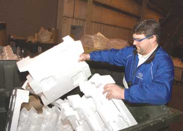 Many Shades of Green - Subaru worker attacking waste