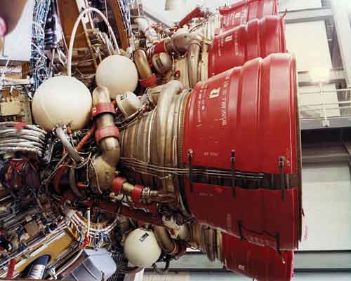 Apollo Mission - Second-stage J-2 engine for Apollo 6