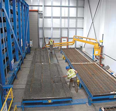 Tech Focus - A controller uses nonlinear algorithms to lift trays of wet concrete