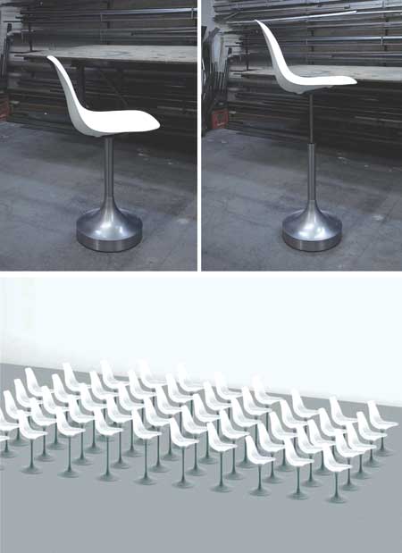 Input Output - CFD determines the wavelike response of chairs
