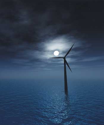 wind turbines in the ocean. Mightiest Wind - A deep-ocean