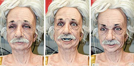 News and Notes - Facial expressions on a robot