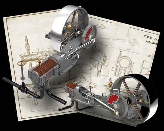 The Power of the Past - Gould’s digital Porter-Allen steam mill engine