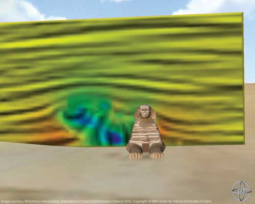 Computing - Great Sphinx in virtual reality