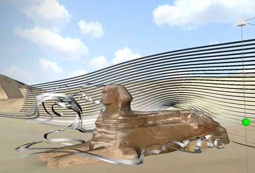 Computing - How virtual winds affect the Great Sphinx