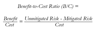 Risk-Informed Decision Making - Benefit-to-cost ratio
