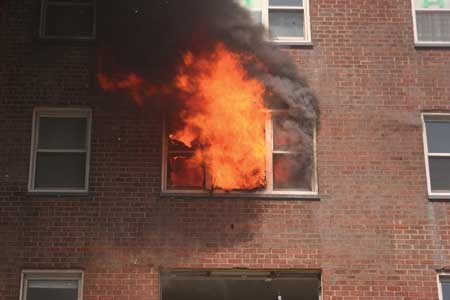 Wind, Fire & High-Rises - High-Rise nozzle reduced high-rise fire temperatures