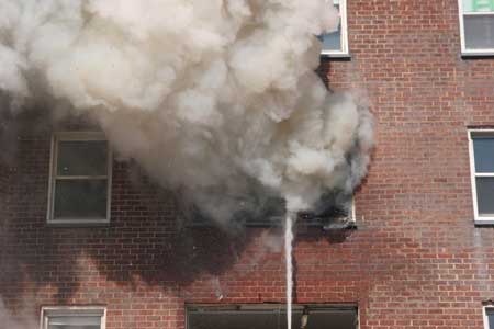 Wind, Fire & High-Rises - High-Rise nozzle reduced high-rise fire temperatures