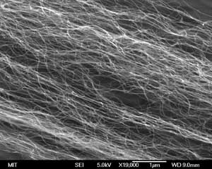 Carbon Super-Springs - Carbon nanotube test springs