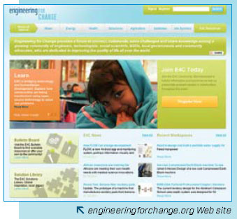 Engineering for Change - E4C home page