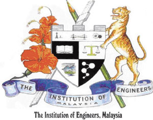 Engineering Spelled Out - The crest of the Institution of Engineers, Malaysia