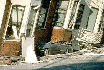 Large-Scale Disasters as Dynamical Systems - 1989 SF Earthquake