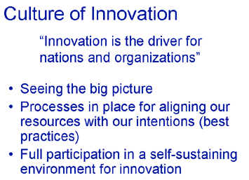 Fueling the Global Economy - Culture of Innovation