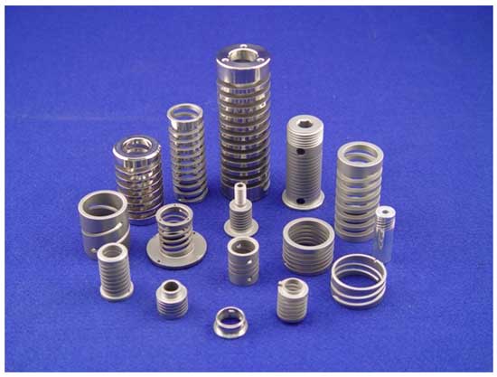 Which Spring to Choose - Examples of machined compression springs