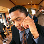 Business Man on Cell Phone