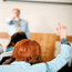 Raising Hand In Training Class