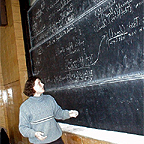 Professor At Chalk Board