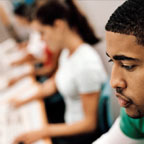 Student Working At Computers