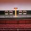 Chairs And Podium On Stage