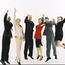 Group Of Business People Jumping