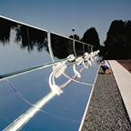 Solar Panels Reflecting The Sky