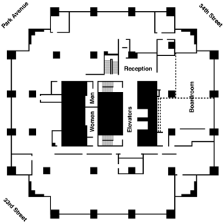 Map of 22rd Floor's Art and Artifacts