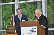 Two-Cone Bit Accepting Plaque