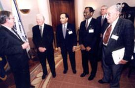 President Carter at A Ceremony