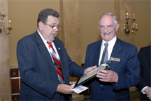 Historian Award - Andrew Wilson, right, Larry Lee, left
